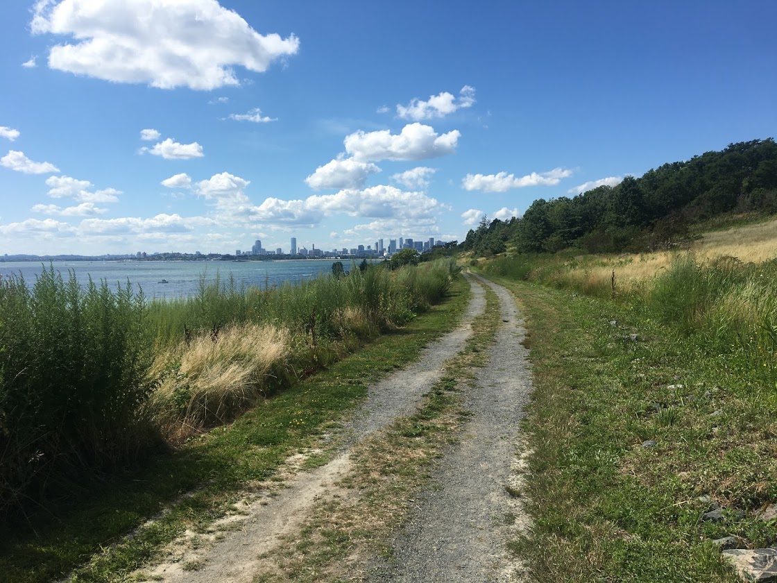 Boston skyline from Spectacle Island